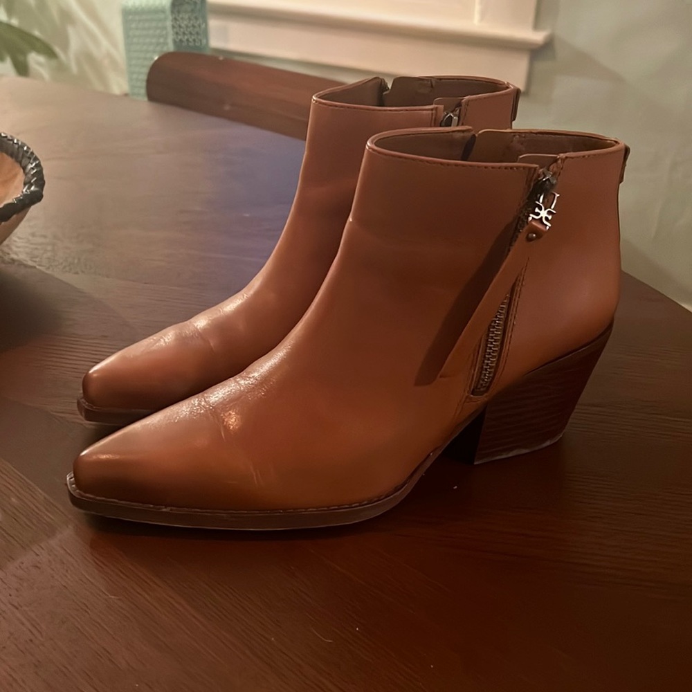 Sam Edelman cognac booties